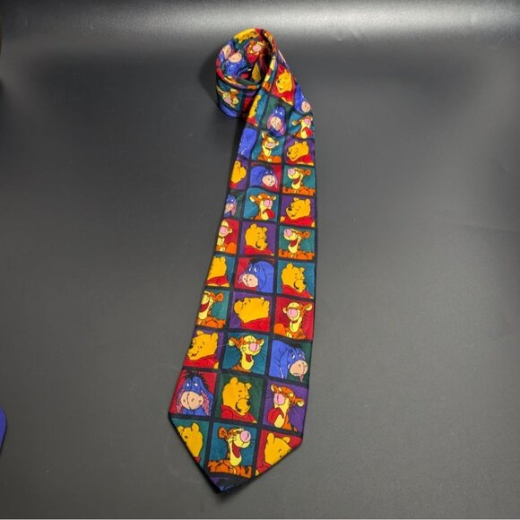Disney Pooh Mens Tie 100 Polyester Winnie The Pooh & Friends - Picture 7 of 11